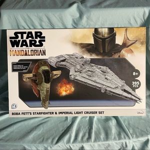 STAR WARS BOBA FETT'S STARFIGHTER & IMPERIAL LIGHT CRUISER SET